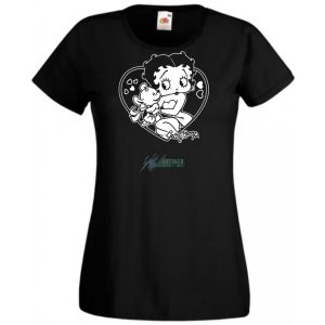 Állatszerető Betty Boop -B női rövid ujjú póló