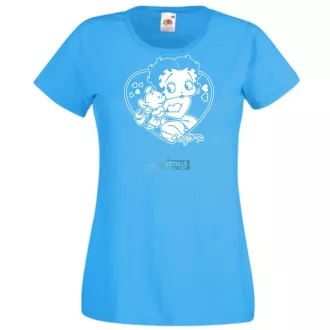 Állatszerető Betty Boop -B női rövid ujjú póló