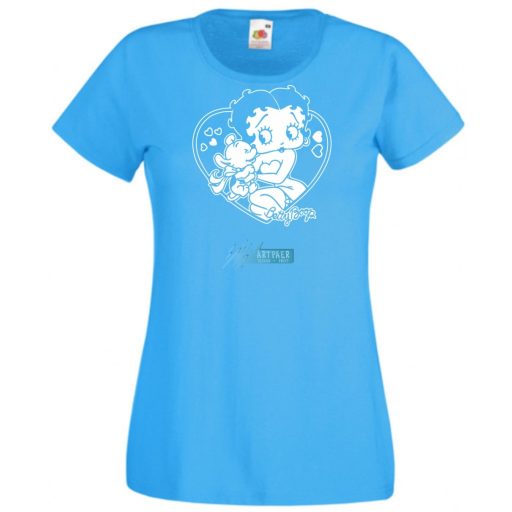 Állatszerető Betty Boop -B női rövid ujjú póló