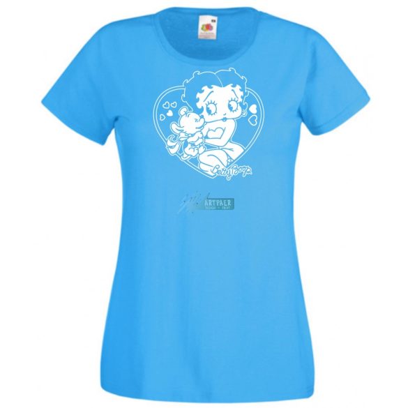 Állatszerető Betty Boop -B női rövid ujjú póló