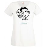 Állatszerető Betty Boop -B női rövid ujjú póló