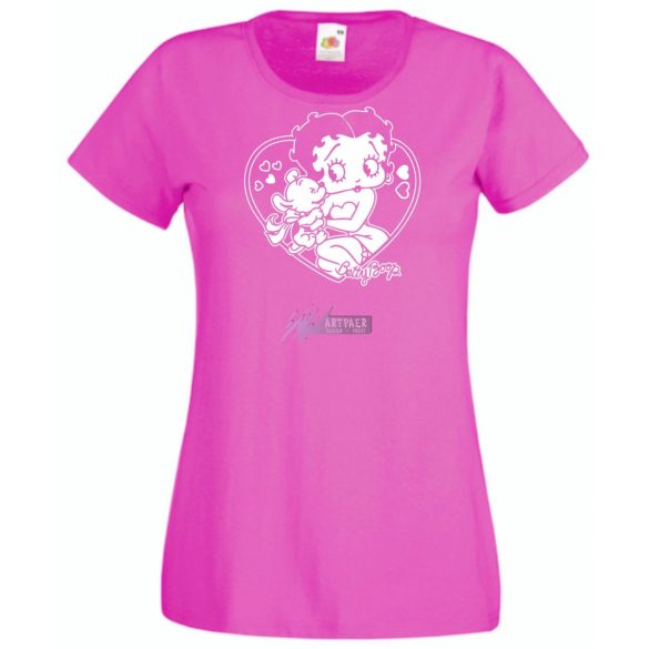 Állatszerető Betty Boop -B női rövid ujjú póló