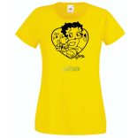 Állatszerető Betty Boop -B női rövid ujjú póló
