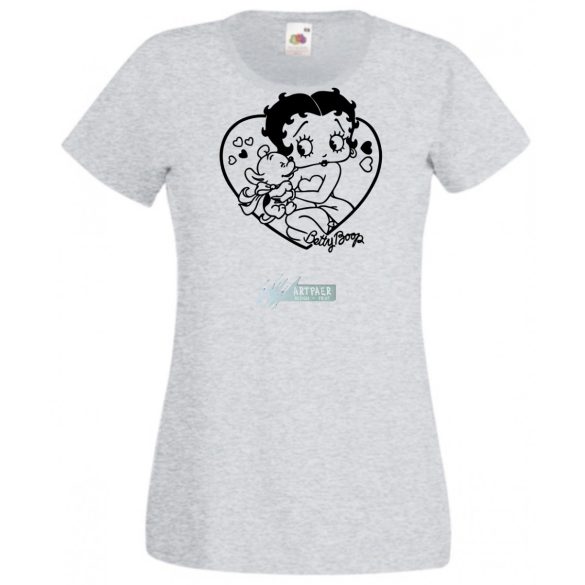 Állatszerető Betty Boop -B női rövid ujjú póló