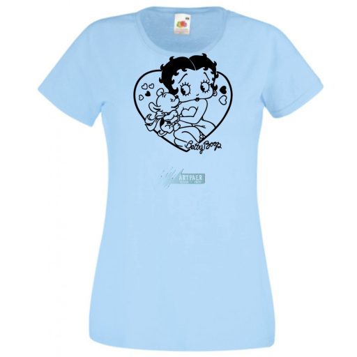 Állatszerető Betty Boop -B női rövid ujjú póló