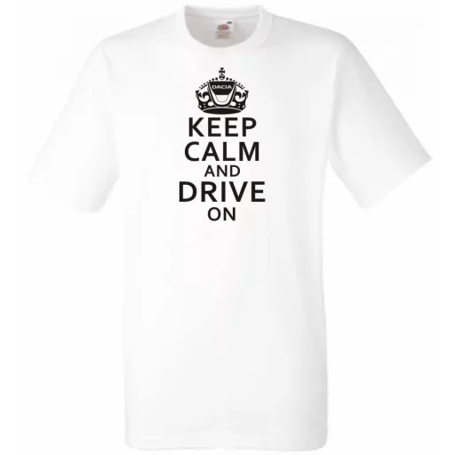 Keep Calm Dacia férfi rövid ujjú póló