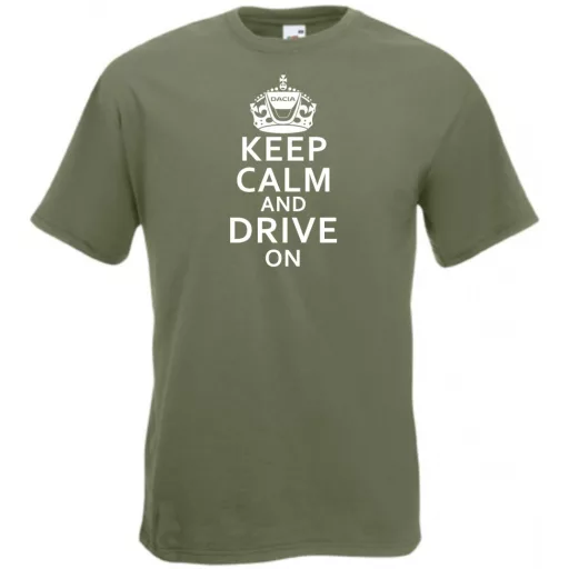Keep Calm Dacia férfi rövid ujjú póló
