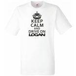 Keep Calm Dacia Logan férfi rövid ujjú póló