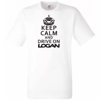 Keep Calm Dacia Logan férfi rövid ujjú póló