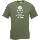 Keep Calm Dacia Logan férfi rövid ujjú póló