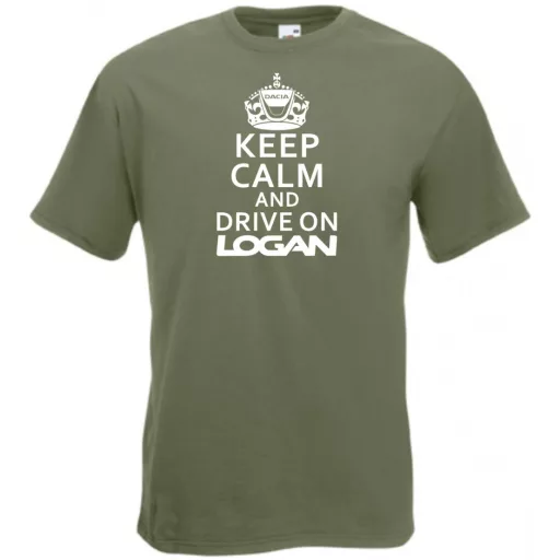 Keep Calm Dacia Logan férfi rövid ujjú póló
