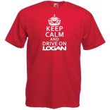 Keep Calm Dacia Logan férfi rövid ujjú póló