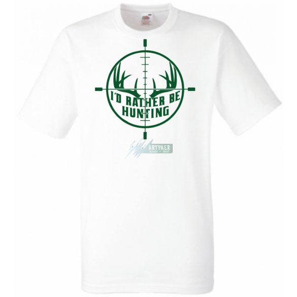 Inkább megyek vadászni férfi rövid ujjú póló
