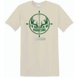 Inkább megyek vadászni férfi rövid ujjú póló