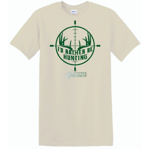 Inkább megyek vadászni férfi rövid ujjú póló