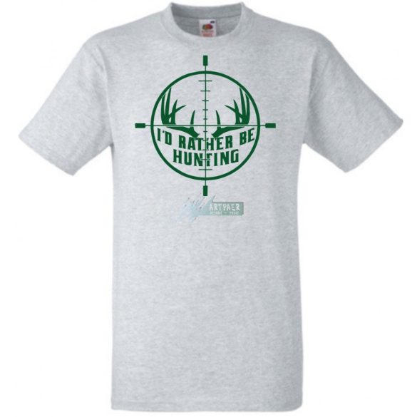 Inkább megyek vadászni férfi rövid ujjú póló