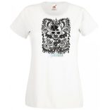 Fantasy - Kígyó, koponya, flipper női rövid ujjú póló