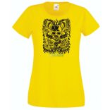 Fantasy - Kígyó, koponya, flipper női rövid ujjú póló