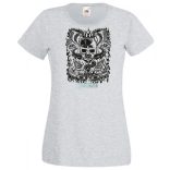 Fantasy - Kígyó, koponya, flipper női rövid ujjú póló