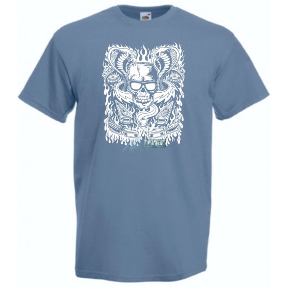 Fantasy - Kígyó, koponya, flipper férfi rövid ujjú póló