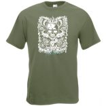 Fantasy - Kígyó, koponya, flipper férfi rövid ujjú póló