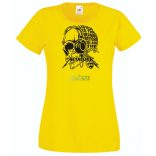 Hallgasd - Mielőtt elítéled - Skull - Metallica stílus női rövid ujjú póló