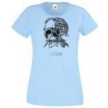 Hallgasd - Mielőtt elítéled - Skull - Metallica stílus női rövid ujjú póló