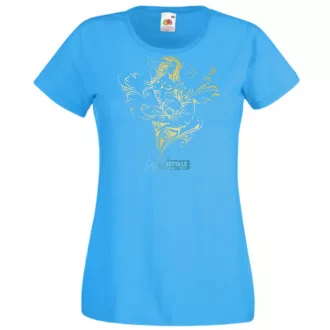 Fantasy Girl virág női rövid ujjú póló