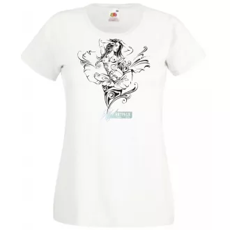 Fantasy Girl virág női rövid ujjú póló