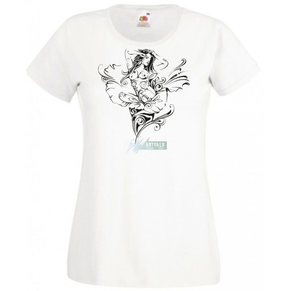 Fantasy Girl virág női rövid ujjú póló