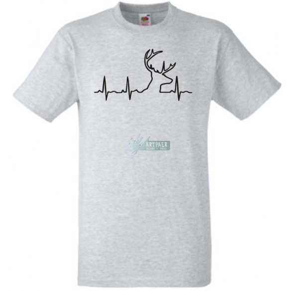 EKG Szarvasvadász férfi rövid ujjú póló