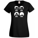 Négy muskétás - Dr Dr Dr Mr - agymenők módra női rövid ujjú póló