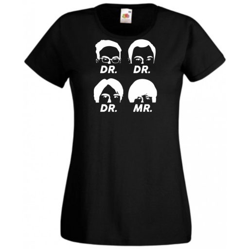 Négy muskétás - Dr Dr Dr Mr - agymenők módra női rövid ujjú póló