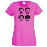 Négy muskétás - Dr Dr Dr Mr - agymenők módra női rövid ujjú póló