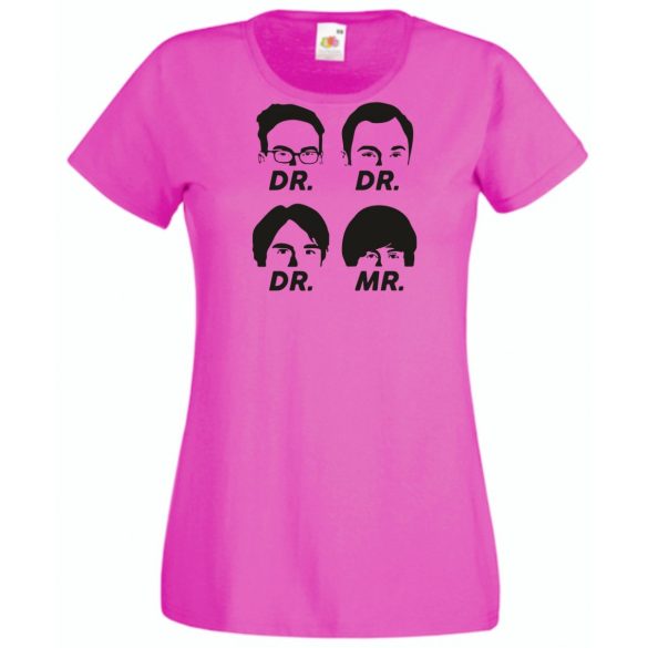 Négy muskétás - Dr Dr Dr Mr - agymenők módra női rövid ujjú póló