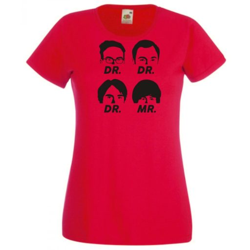 Négy muskétás - Dr Dr Dr Mr - agymenők módra női rövid ujjú póló