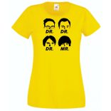 Négy muskétás - Dr Dr Dr Mr - agymenők módra női rövid ujjú póló