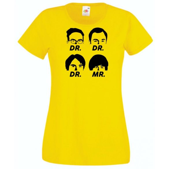 Négy muskétás - Dr Dr Dr Mr - agymenők módra női rövid ujjú póló