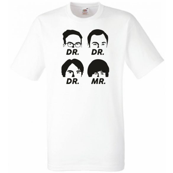 Négy muskétás - Dr Dr Dr Mr - agymenők módra férfi rövid ujjú póló