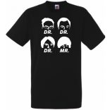 Négy muskétás - Dr Dr Dr Mr - agymenők módra férfi rövid ujjú póló