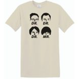 Négy muskétás - Dr Dr Dr Mr - agymenők módra férfi rövid ujjú póló