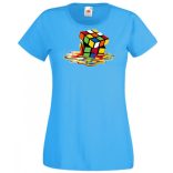 Bűvös kocka elfolyós női rövid ujjú póló