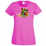 Bűvös kocka elfolyós női rövid ujjú póló