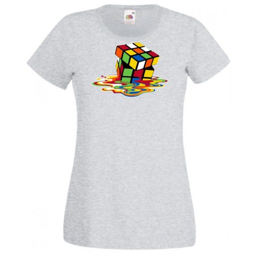 Bűvös kocka elfolyós női rövid ujjú póló