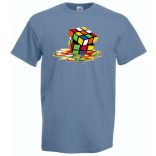 Bűvös kocka elfolyós férfi rövid ujjú póló