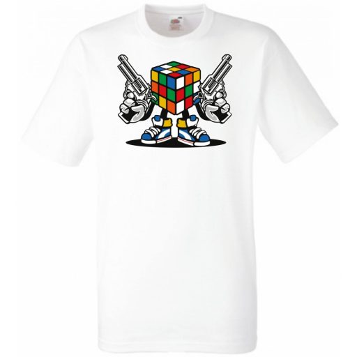 Mágikus bűvös kocka harcra kész gyerek rövid ujjú póló