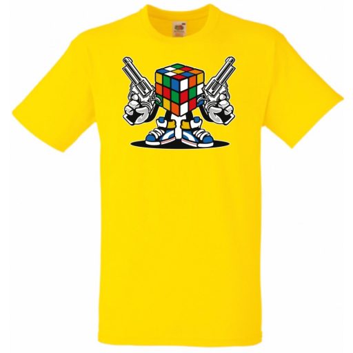 Mágikus bűvös kocka harcra kész gyerek rövid ujjú póló