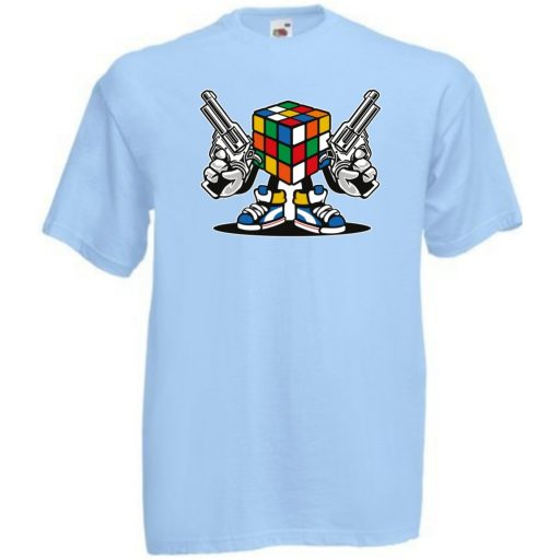 Mágikus bűvös kocka harcra kész gyerek rövid ujjú póló