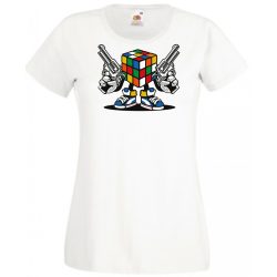 Mágikus bűvös kocka harcra kész női rövid ujjú póló