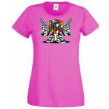 Mágikus bűvös kocka harcra kész női rövid ujjú póló